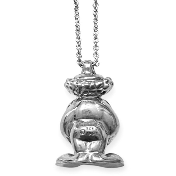 TIFFANY & CO Clown Pendant Sterling Silver .925 RARE Necklace EUC - Picture 3 of 11